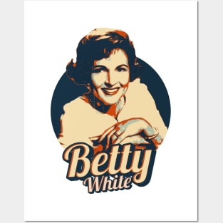 betty white retro Posters and Art